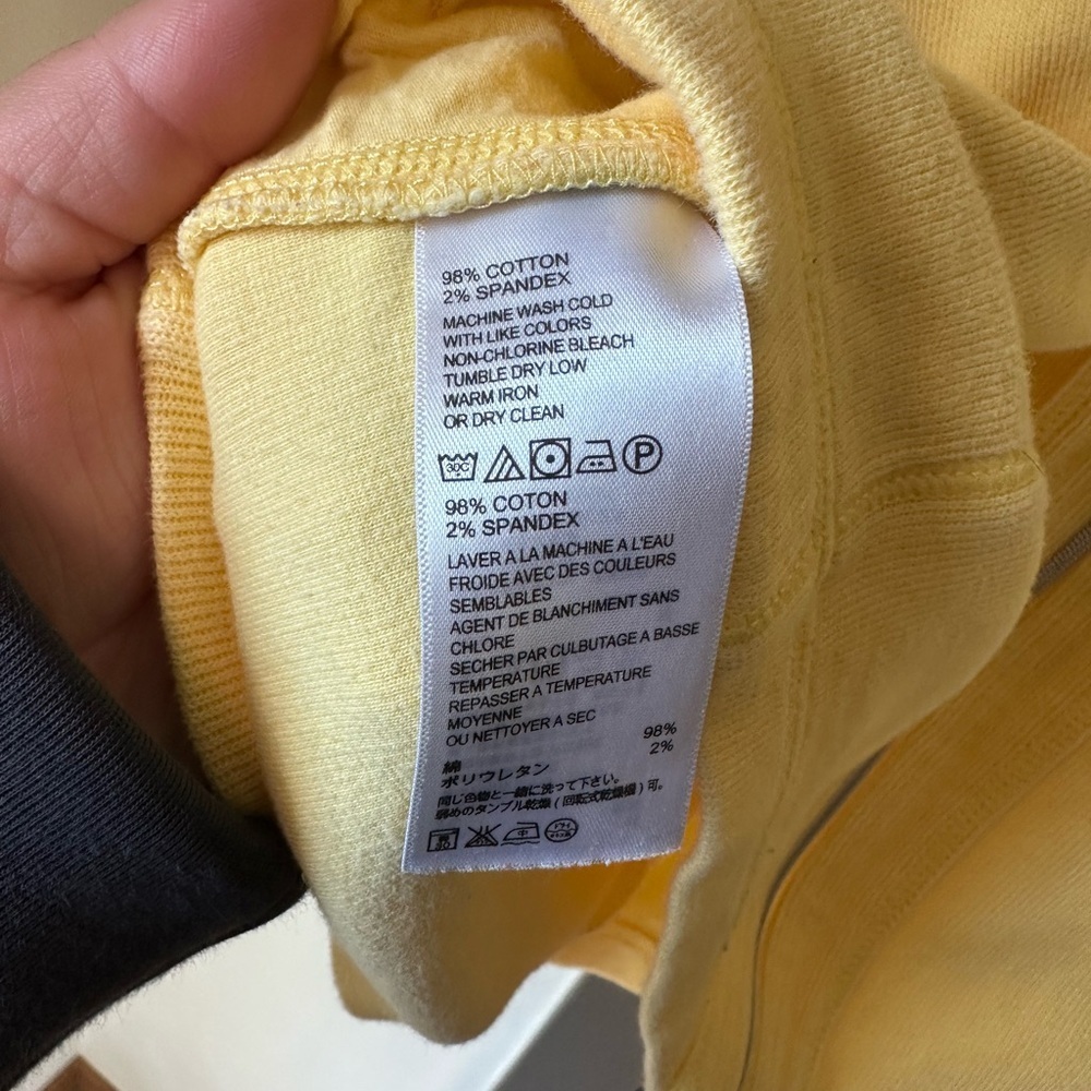 Tommy Bahama Yellow zip up sweater - Picture 4 of 4